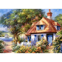 Lade das Bild in den Galerie-Viewer, Haus - voller runder Diamant - 30x40cm
