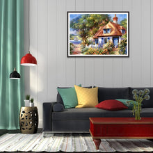 Lade das Bild in den Galerie-Viewer, Haus - voller runder Diamant - 30x40cm
