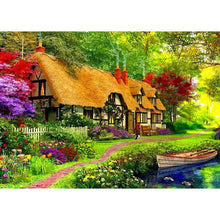 Lade das Bild in den Galerie-Viewer, Haus - voller runder Diamant - 30x40cm
