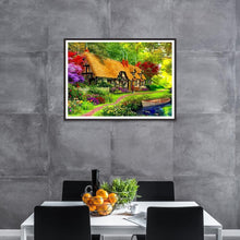 Lade das Bild in den Galerie-Viewer, Haus - voller runder Diamant - 30x40cm
