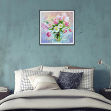 Lade das Bild in den Galerie-Viewer, Blumen - voller runder Diamant - 30x30cm
