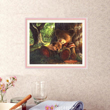 Lade das Bild in den Galerie-Viewer, Bär - voller runder Diamant - 35x30cm
