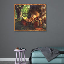 Lade das Bild in den Galerie-Viewer, Bär - voller runder Diamant - 35x30cm
