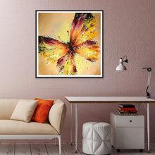 Lade das Bild in den Galerie-Viewer, Schmetterling - voller runder Diamant - 30x30cm
