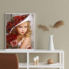 Lade das Bild in den Galerie-Viewer, Mädchen - voller runder Diamant - 30x40cm
