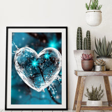 Lade das Bild in den Galerie-Viewer, Herz - voller runder Diamant - 30x40cm
