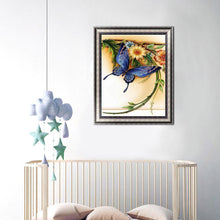 Lade das Bild in den Galerie-Viewer, Schmetterling - voller runder Diamant - 30x40cm
