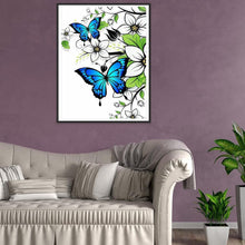 Lade das Bild in den Galerie-Viewer, Schmetterling - voller runder Diamant - 30x40cm
