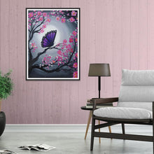 Lade das Bild in den Galerie-Viewer, Schmetterling - voller runder Diamant - 30x40cm
