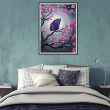 Lade das Bild in den Galerie-Viewer, Schmetterling - voller runder Diamant - 30x40cm
