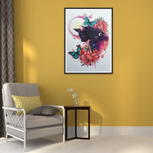 Lade das Bild in den Galerie-Viewer, Schmetterling - voller runder Diamant - 30x40cm
