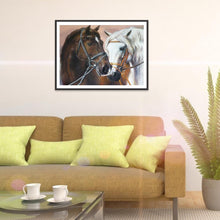 Lade das Bild in den Galerie-Viewer, Pferd - voller runder Diamant - 30x40cm
