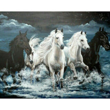 Lade das Bild in den Galerie-Viewer, Pferd - voller runder Diamant - 30x40cm
