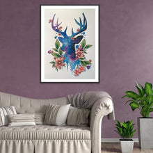 Lade das Bild in den Galerie-Viewer, Elch - runder runder Diamant - 30x40cm
