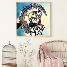 Lade das Bild in den Galerie-Viewer, Fuchs Mädchen - voller runder Diamant - 30x30cm
