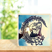 Lade das Bild in den Galerie-Viewer, Fuchs Mädchen - voller runder Diamant - 30x30cm
