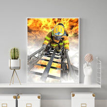 Lade das Bild in den Galerie-Viewer, Feuerwehr - voller runder Diamant - 30x40cm
