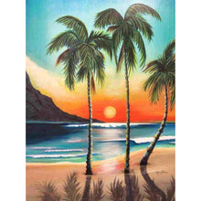 Lade das Bild in den Galerie-Viewer, Strand-Baum - volle Diamant-Malerei - 30x40cm
