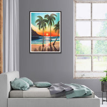 Lade das Bild in den Galerie-Viewer, Strand-Baum - volle Diamant-Malerei - 30x40cm
