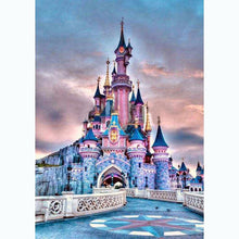Lade das Bild in den Galerie-Viewer, Schloss - voller runder Diamant - 30x40cm
