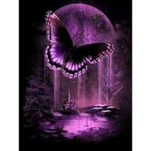 Lade das Bild in den Galerie-Viewer, Schmetterling - voller runder Diamant - 30x40cm
