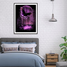 Lade das Bild in den Galerie-Viewer, Schmetterling - voller runder Diamant - 30x40cm
