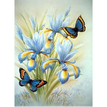 Lade das Bild in den Galerie-Viewer, Schmetterling - voller runder Diamant - 30x40cm
