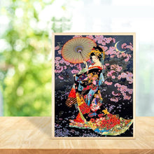 Lade das Bild in den Galerie-Viewer, Geisha - runder runder Diamant - 30x40cm
