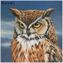 Lade das Bild in den Galerie-Viewer, Gloryart Eule - voller runder Diamant - 30x30cm
