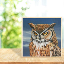 Lade das Bild in den Galerie-Viewer, Gloryart Eule - voller runder Diamant - 30x30cm
