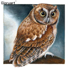 Lade das Bild in den Galerie-Viewer, Gloryart Eule - voller runder Diamant - 30x30cm
