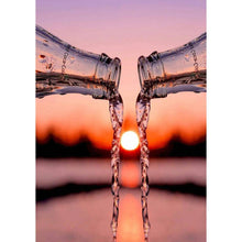 Lade das Bild in den Galerie-Viewer, Flasche - voller runder Diamant - 30x40cm

