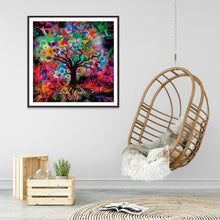Lade das Bild in den Galerie-Viewer, Bunte Baum - voller runder Diamant - 30x30cm
