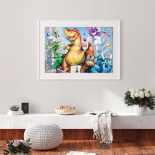 Lade das Bild in den Galerie-Viewer, Dinosaurier - voller runder Diamant - 30x40cm
