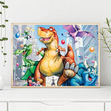 Lade das Bild in den Galerie-Viewer, Dinosaurier - voller runder Diamant - 30x40cm
