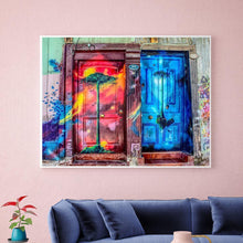 Lade das Bild in den Galerie-Viewer, Tür - voller runder Diamant - 40x50cm
