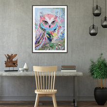 Lade das Bild in den Galerie-Viewer, Eule - voller quadratischer Diamant - 40x30cm
