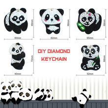 Lade das Bild in den Galerie-Viewer, 5 Stück/Satz Panda DIY Schlüsselanhänger
