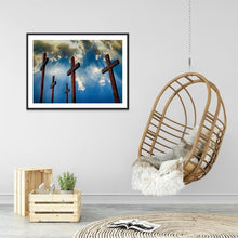 Lade das Bild in den Galerie-Viewer, Kreuz - voller runder Diamant - 30x40cm

