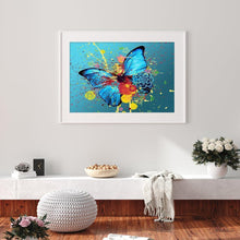Lade das Bild in den Galerie-Viewer, Schmetterling - voller runder Diamant - 30x40cm
