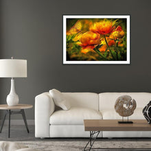 Lade das Bild in den Galerie-Viewer, Blume - voller runder Diamant - 30x40cm
