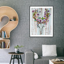 Lade das Bild in den Galerie-Viewer, Geweih - voller runder Diamant - 30x40cm
