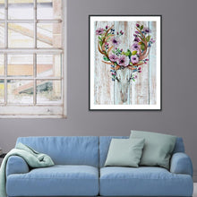 Lade das Bild in den Galerie-Viewer, Geweih - voller runder Diamant - 30x40cm
