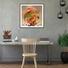 Lade das Bild in den Galerie-Viewer, Drache - voller runder Diamant - 30x30cm

