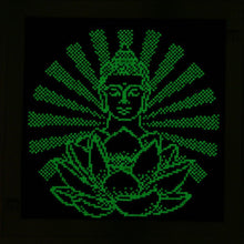 Lade das Bild in den Galerie-Viewer, Leuchtende Buddha-Statue - voller runder Diamant - 35x35cm
