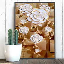 Lade das Bild in den Galerie-Viewer, Blume - voller runder Diamant - 40x30cm
