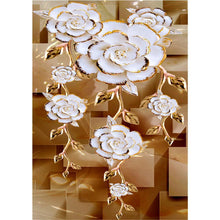 Lade das Bild in den Galerie-Viewer, Blume - voller runder Diamant - 40x30cm
