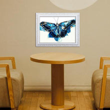Lade das Bild in den Galerie-Viewer, Schmetterling - voller runder Diamant - 40x30cm
