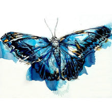 Lade das Bild in den Galerie-Viewer, Schmetterling - voller runder Diamant - 40x30cm
