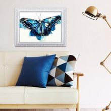 Lade das Bild in den Galerie-Viewer, Schmetterling - voller runder Diamant - 40x30cm
